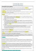 Study Sheet: Unit 4 - Involuntary Manslaughter and Intoxication