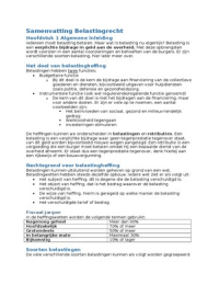 Samenvatting Belastingrecht blok 4