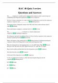 RAC 40 Quiz 3 review