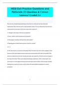 HESI Exit Practice Questions and  Rationale (2) Questions & Correct  Answers/ Graded A+HESI Exit Practice Questions and  Rationale (2) Questions & Correct  Answers/ Graded A+