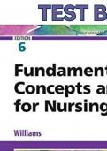 Comprehensive and Updated Test Bank for deWit's Fundamental Concepts and Skills for Nursing, 6th Edition by Patricia A. Williams - All Chapters (1-41) Included