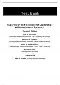 Test Bank For SuperVision and Instructional Leadership A Developmental Approach, 11th Edition by Carl D. Glickman Stephen P. Gordon Jovita Ross-Gordon Rachel Solis