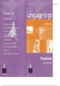 Language to go Elementary - Phrasebook