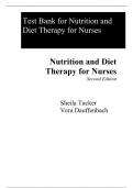 Test Bank For Nutrition and Diet Therapy for Nurses, 2nd Edition by Sheila Tucker Vera Dauffenbach Chapter 1-26