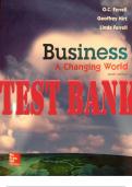 Business: A Changing World 10th Edition by O. C. Ferrell, Geoffrey Hirt_TEST BANK