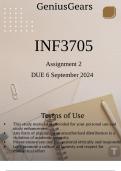 INF3705 Assignment 2 (Questions & Answers) DUE 6 September 2024