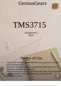 TMS3715 Assignment 2 2024 (Questions & Answers)