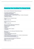 Relativity One Certified Pro Study Guide 2024