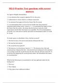 MLO Practice Test questions with correct answers.