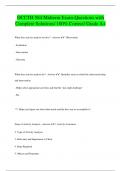 OCCTH 584 Midterm Exam-Questions with Complete Solutions/ 100% Correct/ Grade A+