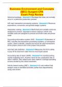 Business Environment and Concepts (BEC) Surgent CPA  Exam Prep Review