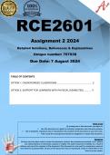 RCE2601 Assignment 2 (OPTION 1 & 2 COMPLETE ANSWERS) 2024 (767038) - DUE 7 August 2024