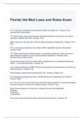 Florida Vet Med Laws and Rules Exam with correct Answers