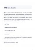 HRB Quiz Material questions & answers 2024 ( A+ GRADED 100% VERIFIED)