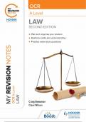 My Revision Notes OCR A Level Law Second Edition Craig Beauman