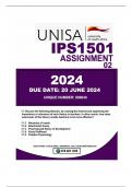 IPS1501 assignment 2.. UNIQUE NUMBER: 800049..... SUBMISSION DATE: 20 June 2024