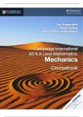 Cambridge International AS & A Level Mathematics Mechanics Jan Dangerfield
