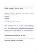 RNFA course 1 period  QUESTIONS & ANSWERS 2024 ( A+ GRADED 100% VERIFIED)