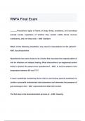 RNFA Final Exam QUESTIONS & ANSWERS 2024 ( A+ GRADED 100% VERIFIED)