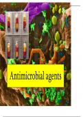 Antimicrobial agents and Gram +ve cocci.