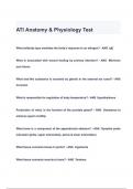 ATI Anatomy & Physiology Test QUESTIONS & ANSWERS 2024 ( A+ GRADED 100% VERIFIED)
