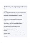 ATI Anatomy and physiology test version A QUESTIONS & ANSWERS 2024 ( A+ GRADED 100% VERIFIED)