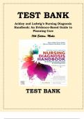 Test Bank For Ackley and Ladwig’s Nursing Diagnosis Handbook: An Evidence-Based Guide to Planning Care 13th Edition (2024). Mary Beth Flynn Makic   - All Chapters 1-30 PLUS Nursing Outcomes Classification (NOC), 6th edition Outcome Labels and Definitions 