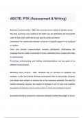 ABCTE- PTK (Assessment & Writing) QUESTIONS & ANSWERS 2024 ( A+ GRADED 100% VERIFIED)