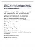 NBCOT Wheelchair Seating and Mobility Exam Prep Questions and Answers 2024 with complete solution