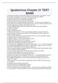 Ignatavicius Chapter 21 TEST  BANK A client has been placed on Contact Precautions. The client's