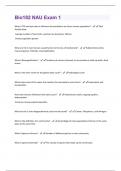 Bio182 NAU Exam 1 Questions and Answers 100% Verified