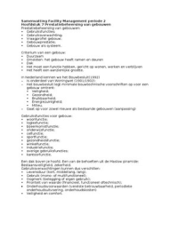 Samenvatting Facility Management periode 2