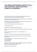 COLUMBIA BARTENDING AGENCY FALL2 2024 (UPDATED) QUESTIONS WITH COMPLETE ANSWERS!!