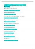 ATT Week 7 Exam| Answered 100% Correctly