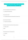 Neiep 400 final study guide Questions &  Correct Answers/ Graded A+