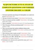 NJ QPA RUTGERS ACTUAL EXAMS BUNDLE LATEST COMPLETE QUESTIONS AND VERIFIED ANSWERS 2024-2025. A+