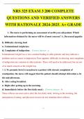 NRS 325 EXAM 3 200 COMPLETE QUESTIONS AND VERIFIED ANSWERS WITH RATIONALE 2024-2025.