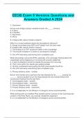 EEOB Exam 8 Versions Questions and Answers Graded A 2024
