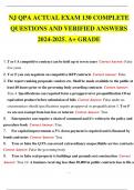NJ QPA ACTUAL EXAM 130 COMPLETE QUESTIONS AND VERIFIED ANSWERS 2024-2025. A+ GRADE .pd