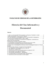 Historia del cine informativo y documental