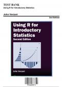 Solution Manual for Using R for Introductory Statistics, 2nd Edition by John Verzani, 9781466590731, Covering Chapters 1-13 | Includes Rationales