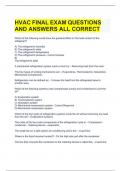 HVAC FINAL EXAM QUESTIONS AND ANSWERS ALL CORRECT.docx