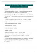 Drivers Training Fact Sheet Exam/80 Questions and Answers