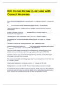 ICC Codes Exam Questions with Correct Answers.docx