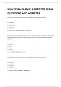 NHA CCMA EXAM ELABORATED EXAM QUESTIONS AND ANSWERS