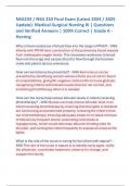 NSG233 / NSG 233 Final Exam (Latest 2024 / 2025  Update): Medical-Surgical Nursing III | Questions  and Verified Answers | 100% Correct | Grade A - Herzing Why is there resistance of blood flow into the lungs in PPHN? - ANSInfants with PPHN have constric