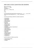 MED SURG II EXAM 3 QUESTIONS AND ANSWERS