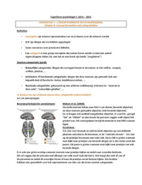 Cognitieve Psychologie I: HST 7, 8 