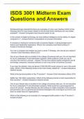 ISDS 3001 Midterm Exam Questions and Answers.docx