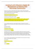 nursing 6 unit 3 Brunner chapter 66 Management of Patients With Neurologic Dysfunction